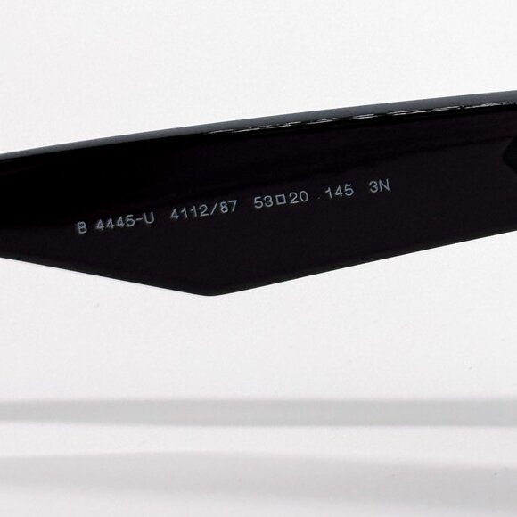 NEW BURBERRY SUNGLASSES  BLACK UNISEX BE4445U 4112/87 BURBERRY BE4445U 411287 main image 7